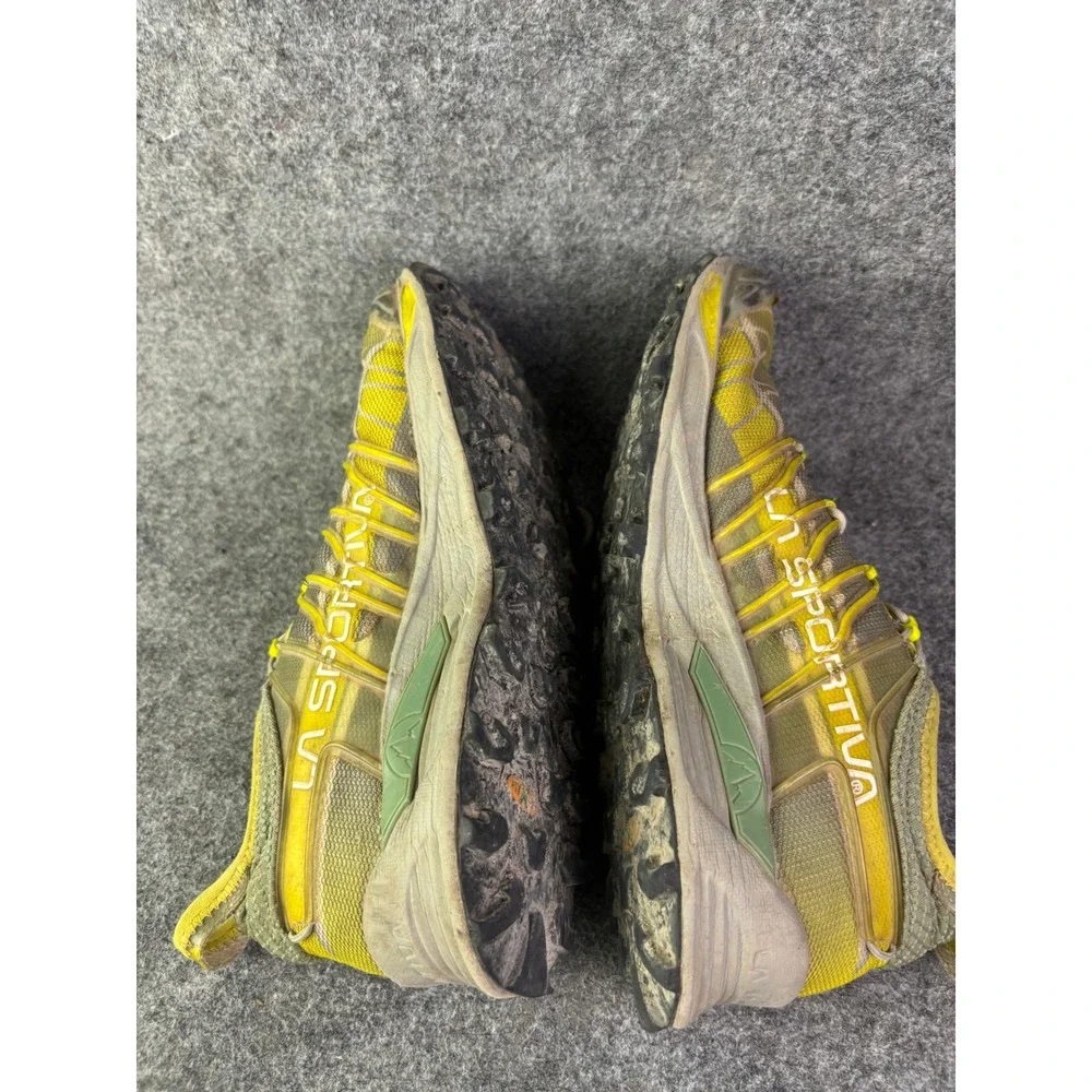 La Sportiva Mutant Trail Running Shoes Womens 9.5 Yellow Green Technical Rugged - Picture 7 of 9